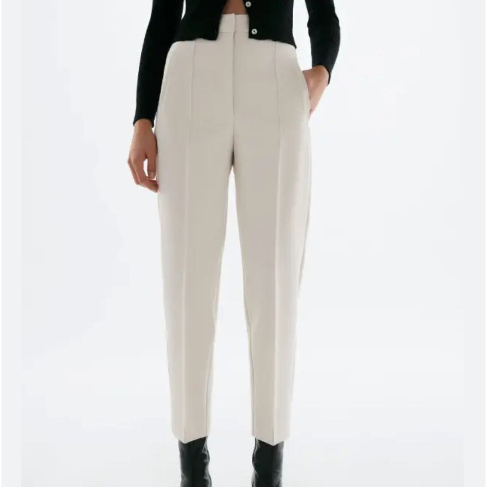 ✴️ NWT ZARA HIGH WAISTED TROUSERS WHITE SIZE SMALL | FIRM PRICE |